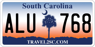 SC license plate ALU768