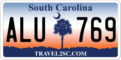 SC license plate ALU769