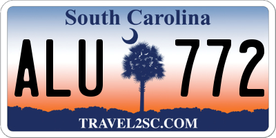 SC license plate ALU772