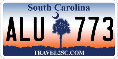 SC license plate ALU773