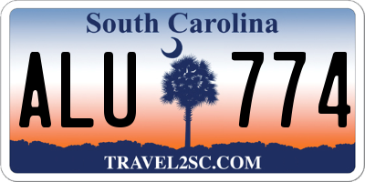 SC license plate ALU774