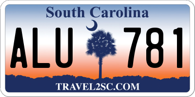 SC license plate ALU781
