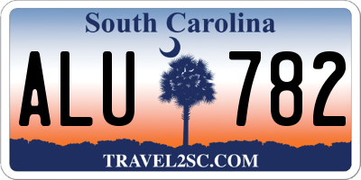 SC license plate ALU782