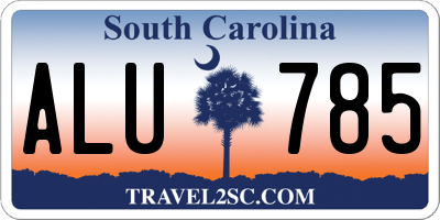 SC license plate ALU785