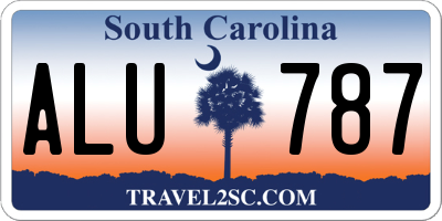 SC license plate ALU787