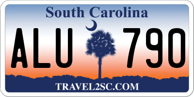 SC license plate ALU790