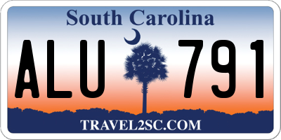 SC license plate ALU791