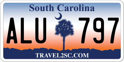 SC license plate ALU797