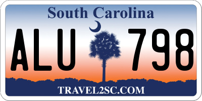 SC license plate ALU798