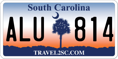 SC license plate ALU814