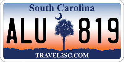 SC license plate ALU819