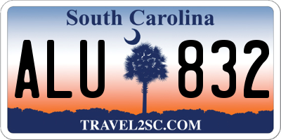 SC license plate ALU832