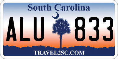 SC license plate ALU833