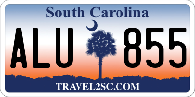 SC license plate ALU855