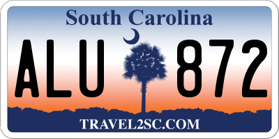 SC license plate ALU872