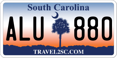 SC license plate ALU880