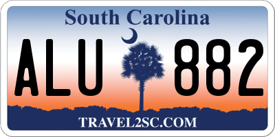 SC license plate ALU882