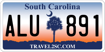 SC license plate ALU891
