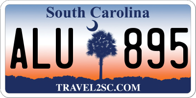 SC license plate ALU895
