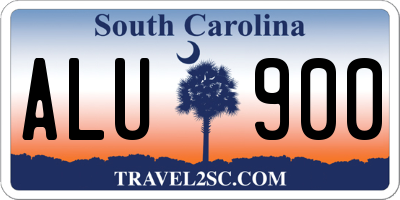 SC license plate ALU900