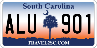 SC license plate ALU901