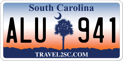 SC license plate ALU941
