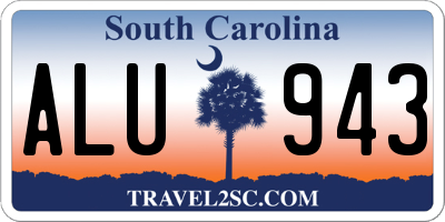 SC license plate ALU943