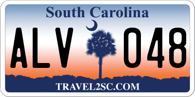 SC license plate ALV048