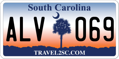 SC license plate ALV069