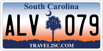 SC license plate ALV079