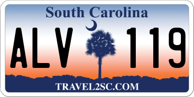 SC license plate ALV119