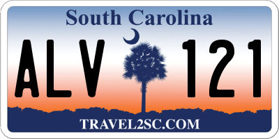 SC license plate ALV121