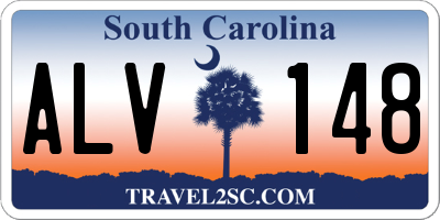 SC license plate ALV148
