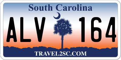 SC license plate ALV164
