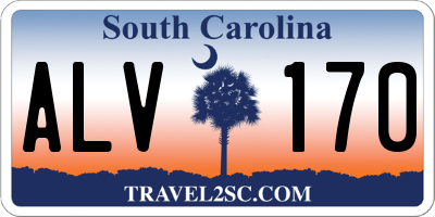 SC license plate ALV170