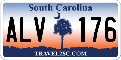 SC license plate ALV176