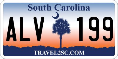 SC license plate ALV199