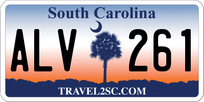 SC license plate ALV261