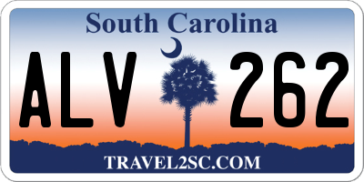 SC license plate ALV262