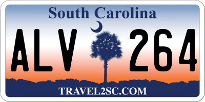 SC license plate ALV264