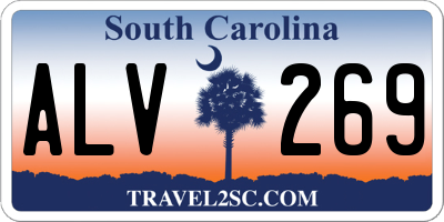 SC license plate ALV269