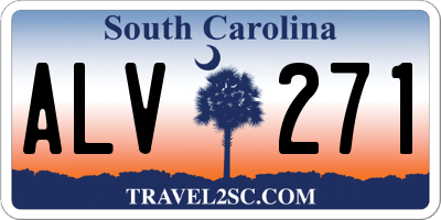 SC license plate ALV271