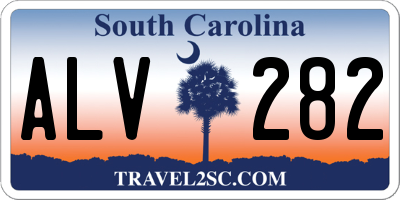 SC license plate ALV282