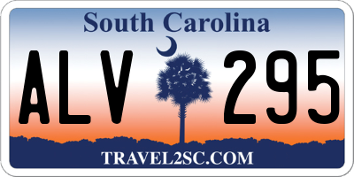 SC license plate ALV295