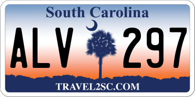 SC license plate ALV297
