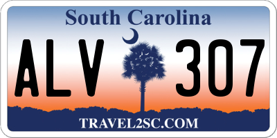 SC license plate ALV307