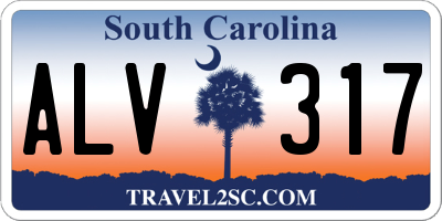SC license plate ALV317