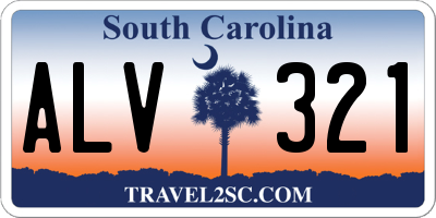 SC license plate ALV321