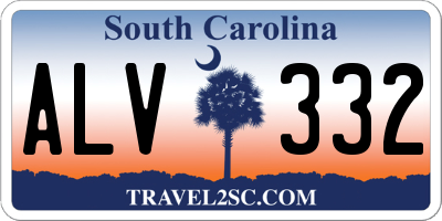 SC license plate ALV332