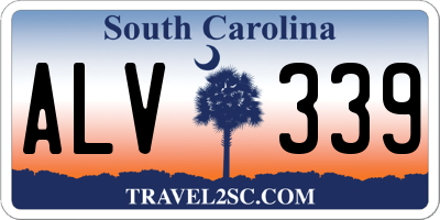 SC license plate ALV339